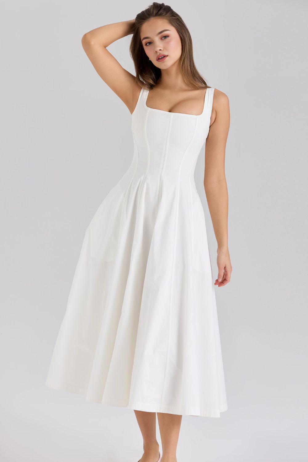Rosabel – Corset back – Midi dress-15260068348277-Mirella Fiore