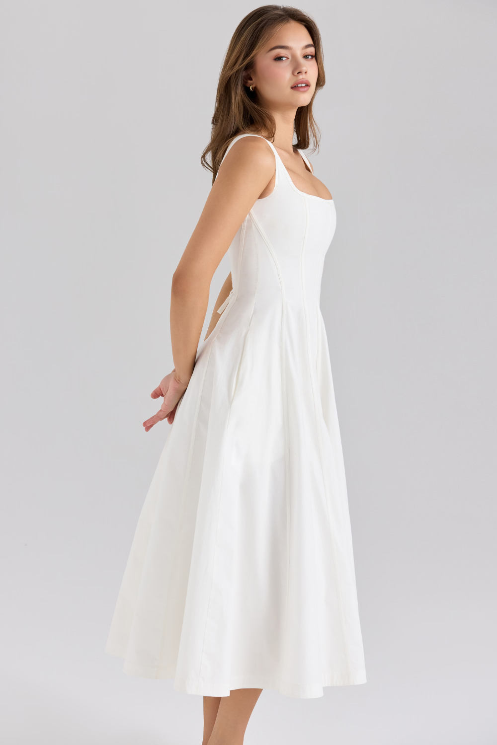 Rosabel – Corset back – Midi dress-15260068348277-Mirella Fiore