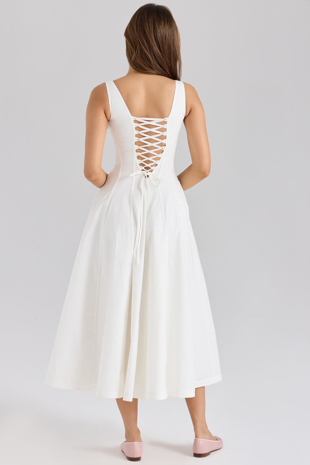 Rosabel – Corset back – Midi dress-15260068348277-Mirella Fiore