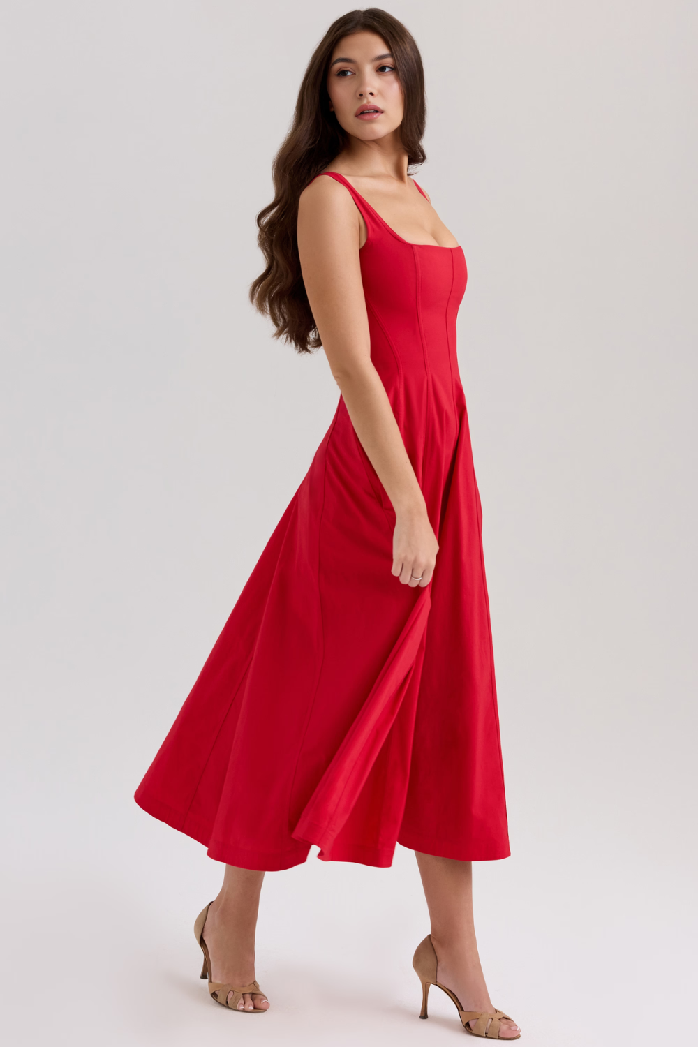 Rosabel – Corset back – Midi dress-15260068348277-Mirella Fiore