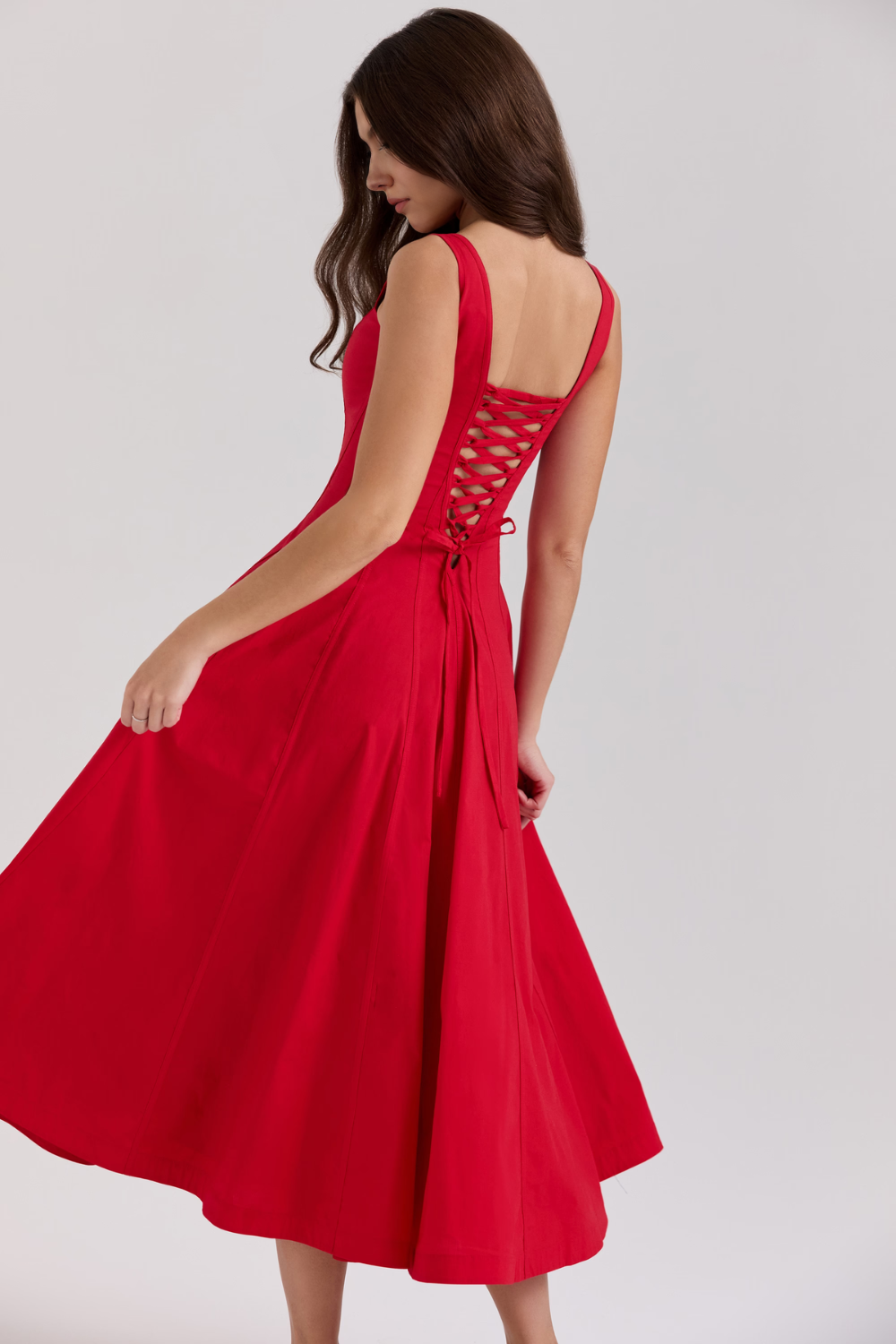 Rosabel – Corset back – Midi dress-15260068348277-Mirella Fiore