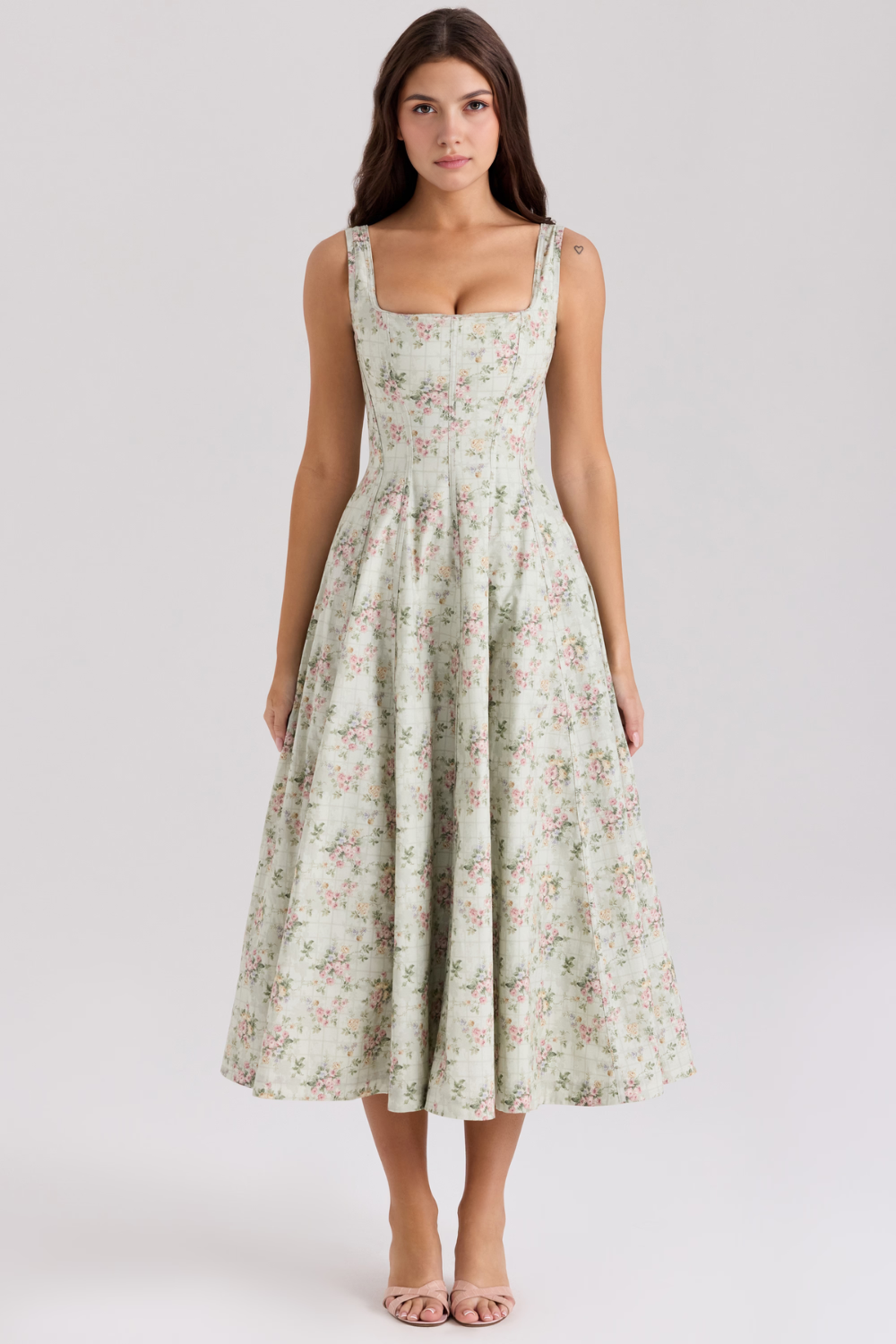 Rosabel – Corset back – Midi dress-15260068348277-Mirella Fiore
