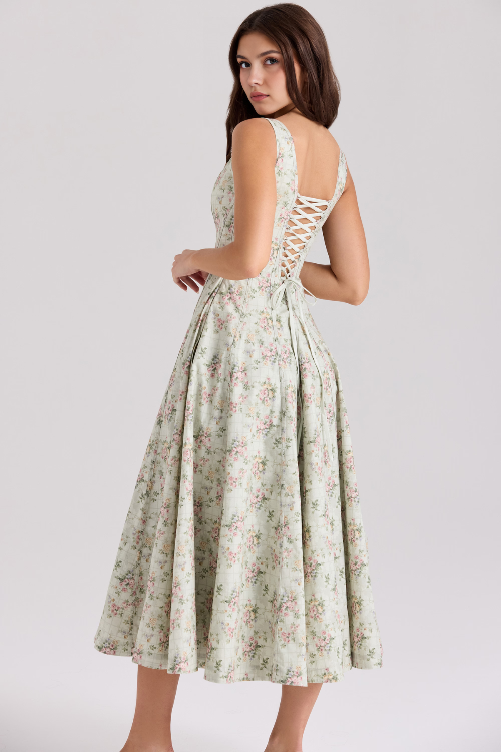 Rosabel – Corset back – Midi dress-15260068348277-Mirella Fiore