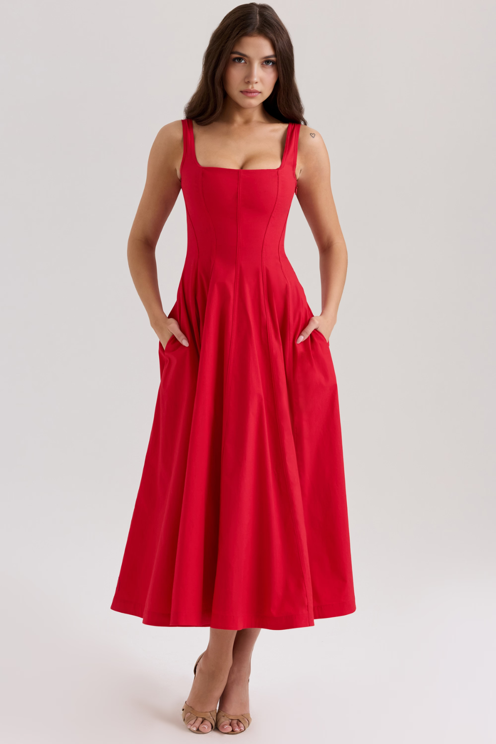 Rosabel – Corset back – Midi dress-15260068348277-Mirella Fiore