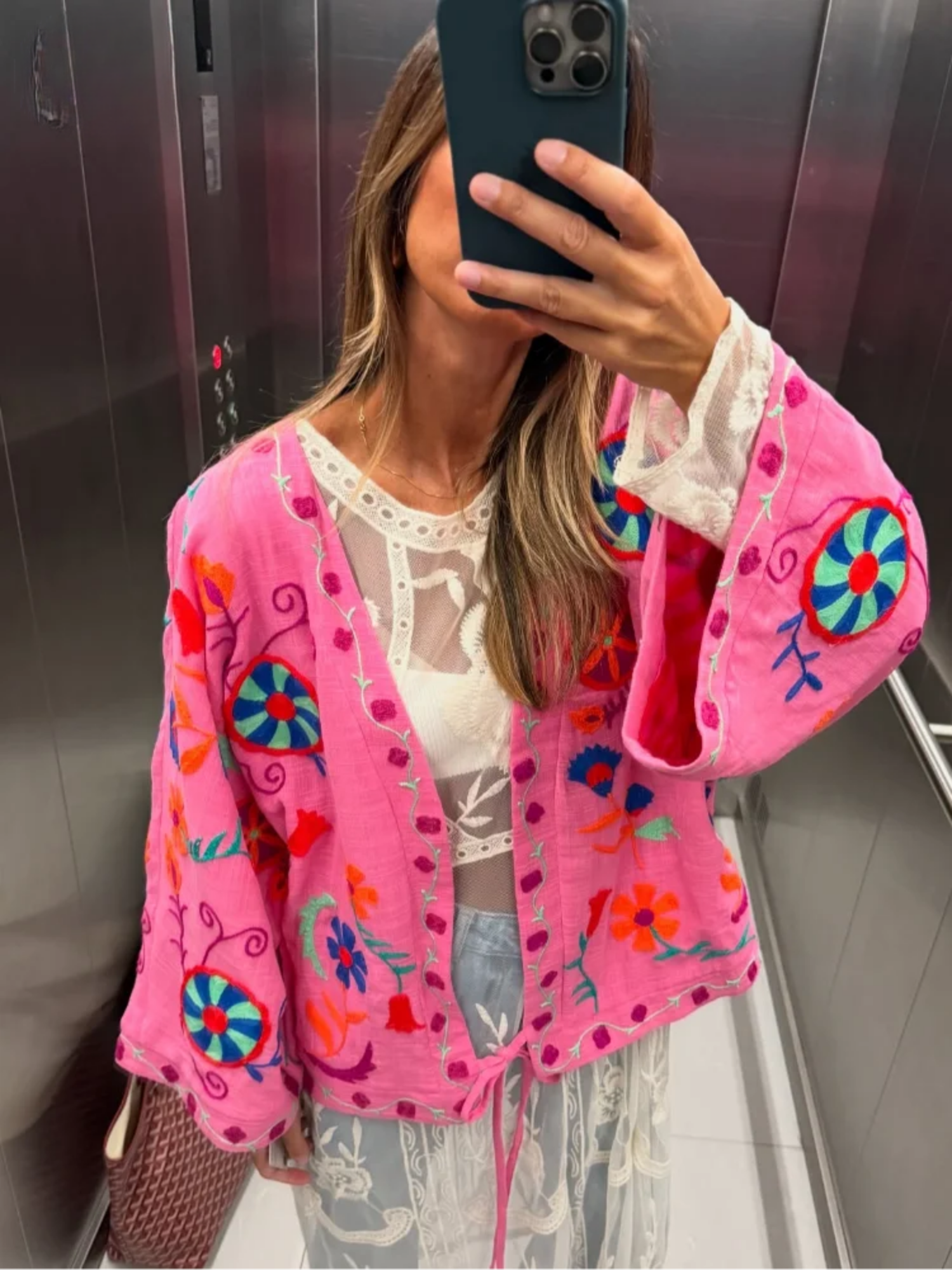 Rosavita – Bohemian bloom – Embroidered kimono top-15302762922357-Mirella Fiore