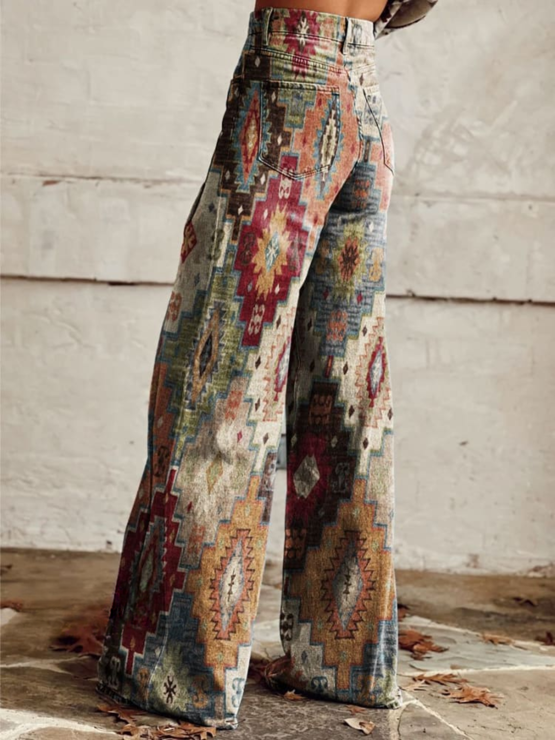 Rowena - Aztec Dream Wide-Leg pants-15531073995125-Mirella Fiore