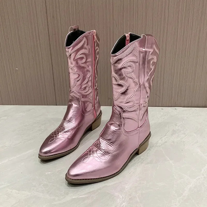Savannah - Dazzling Cowgirl Style Boots-15550871503221-Mirella Fiore