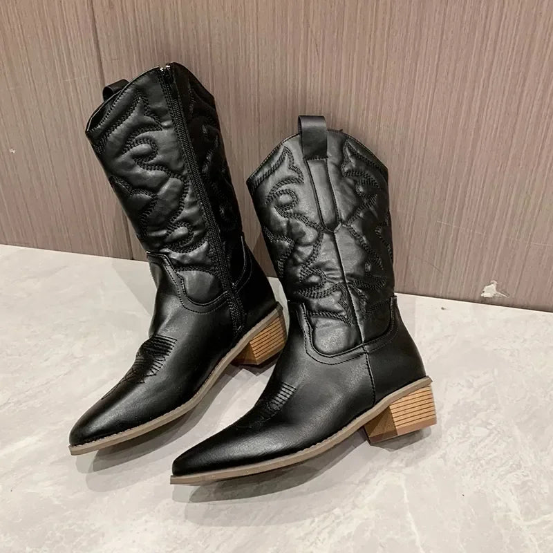 Savannah - Dazzling Cowgirl Style Boots-15550871503221-Mirella Fiore