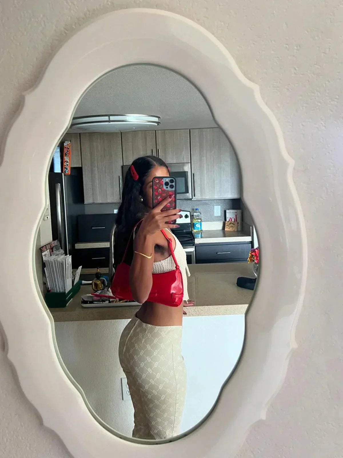 Scarlett – Geometric pattern – Dome shoulder bag-15133571154293-Nancy & Mae Savannah