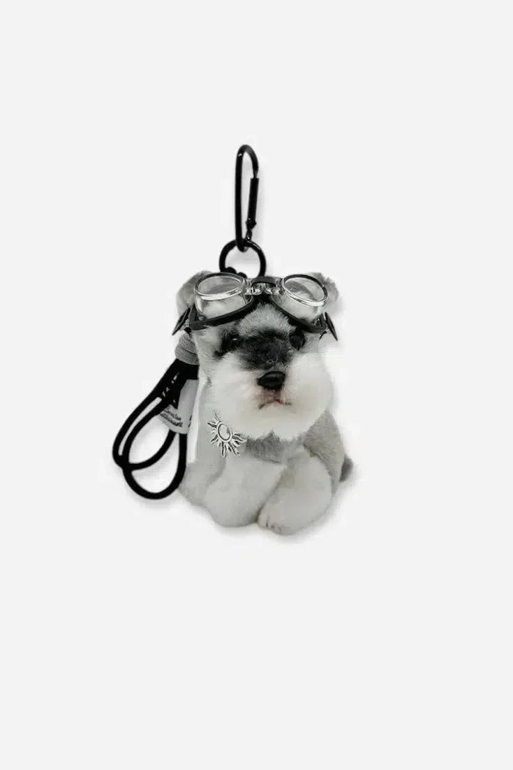 Schnauzer Aviator – Playful design – Bag charm-15133607068021-Mirella Fiore