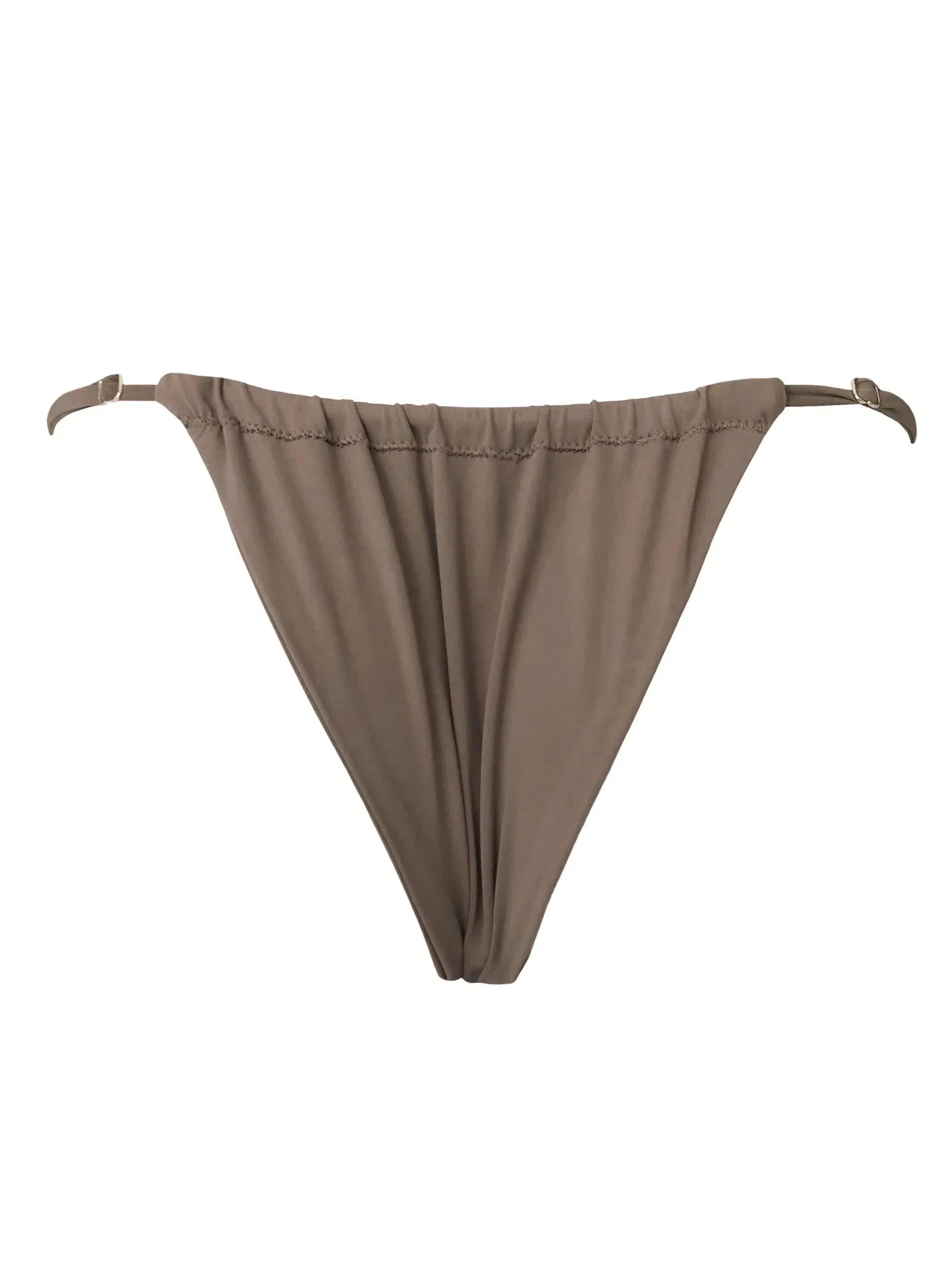 Seanna – Scrunchable coverage – Toast bikini bottom-15133922984309-Mirella Fiore