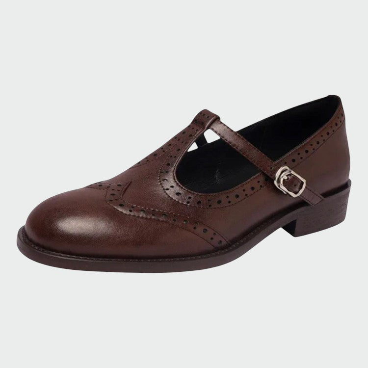 Selene – Elegant Leather Mary Jane Shoes-15519660933493-Mirella Fiore