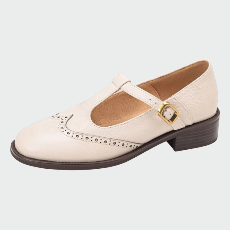 Selene – Elegant Leather Mary Jane Shoes-15519660933493-Mirella Fiore