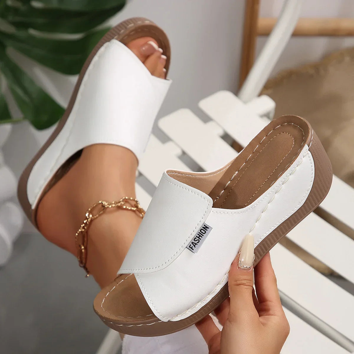 Selene - Orthopedic Wedge Heel Sandals-15547822145909-Mirella Fiore