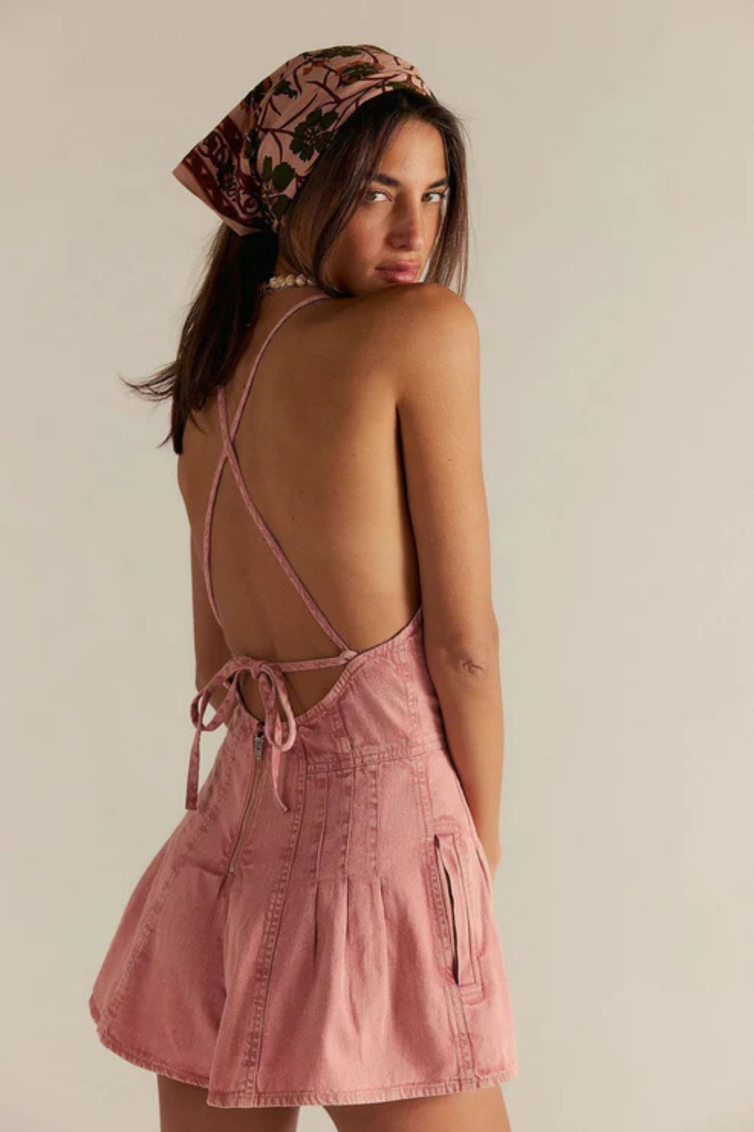 Selina – Flared design – Denim playsuit-15213974651253-Mirella Fiore