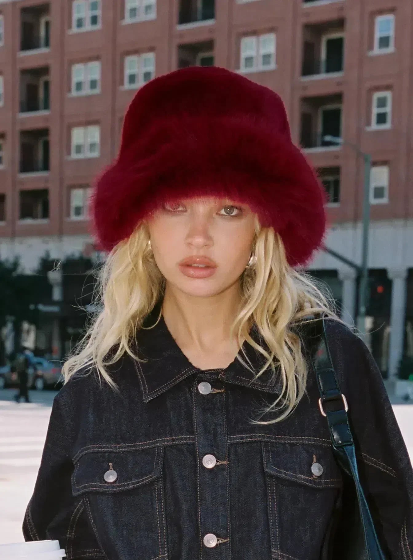 Selisara – Red plush – Bucket hat-15133536518517-Mirella Fiore