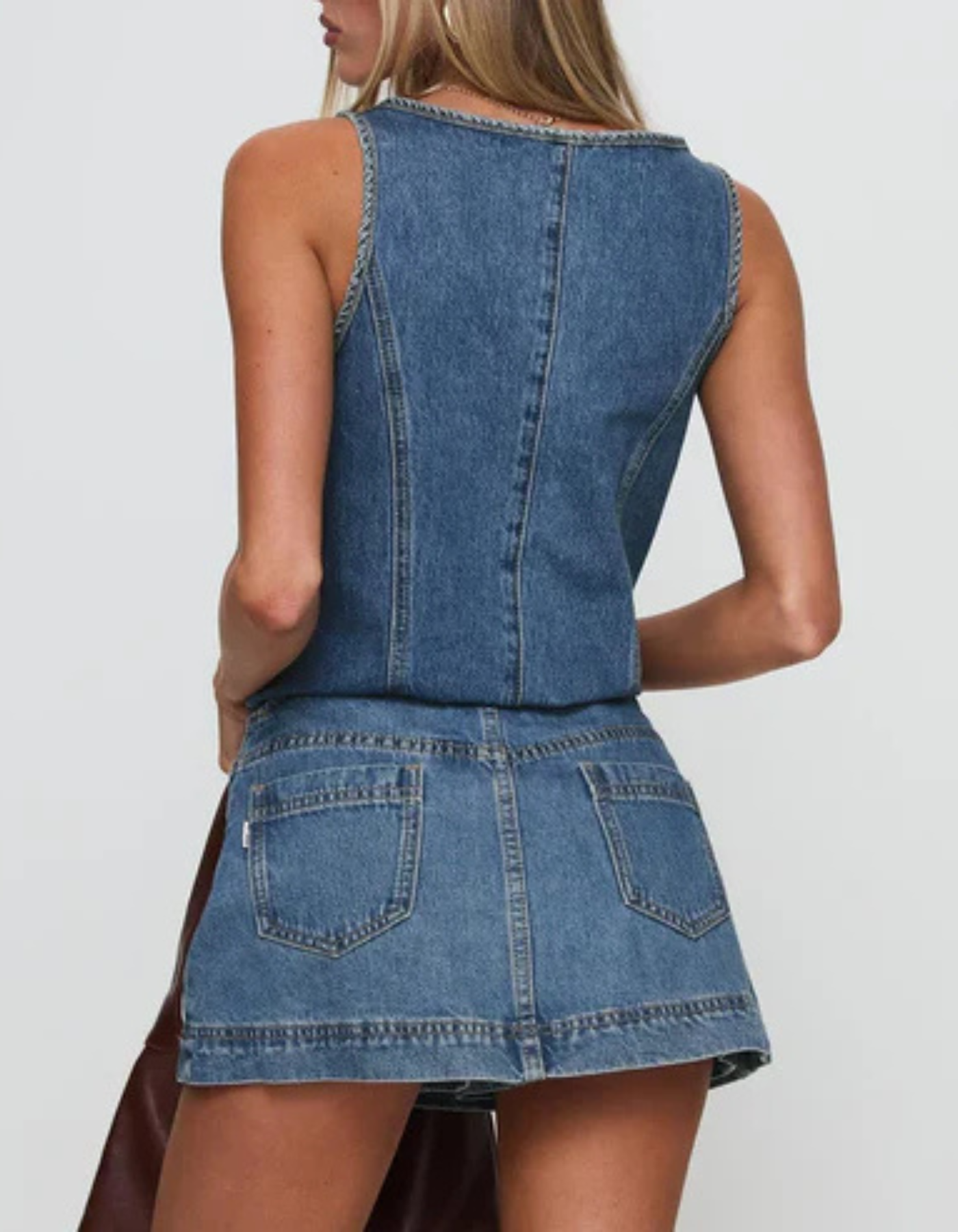 Serena – Casual chic – Denim top and skirt set-15213975142773-Mirella Fiore