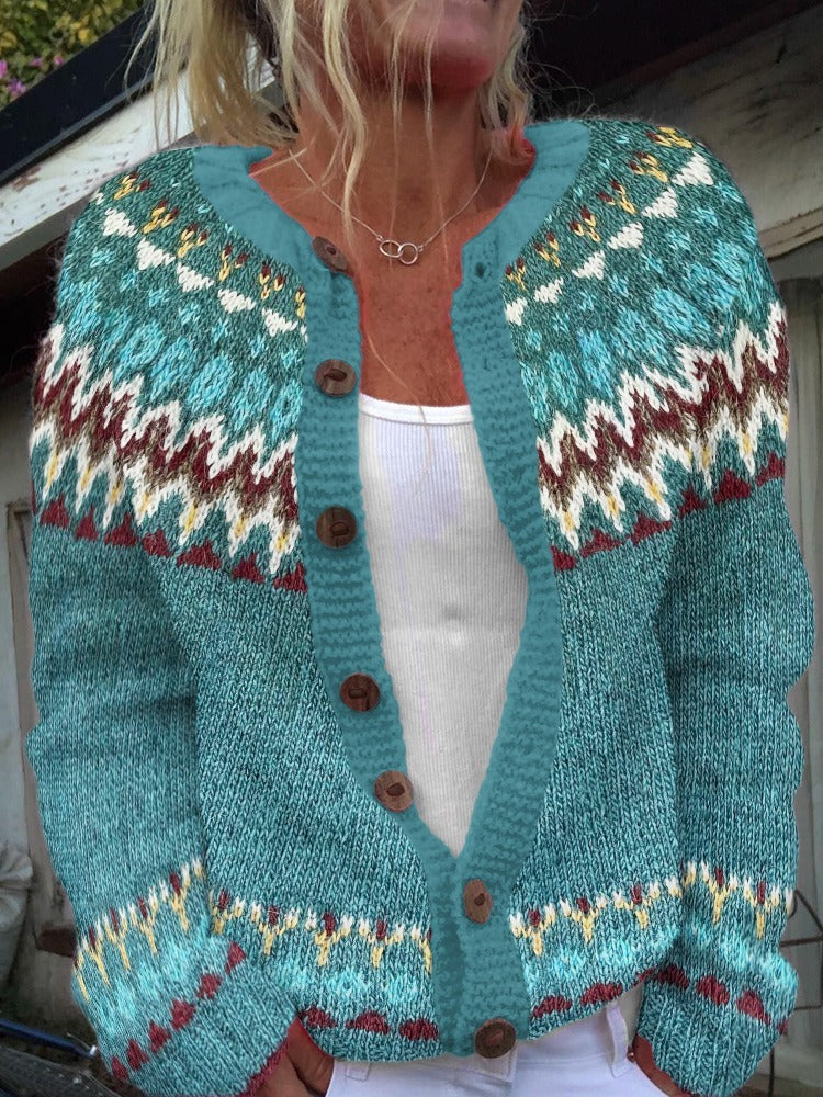 Serenity - Vintage Icelandic Cardigan-15531113021813-Mirella Fiore