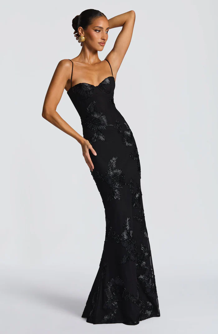 Serinna – Floral embroidery – Backless evening gown-15283462439285-Mirella Fiore