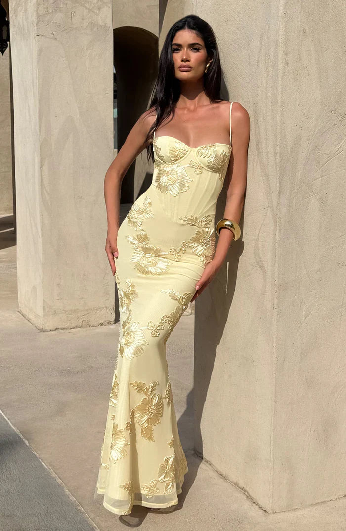 Serinna – Floral embroidery – Backless evening gown-15283462439285-Mirella Fiore