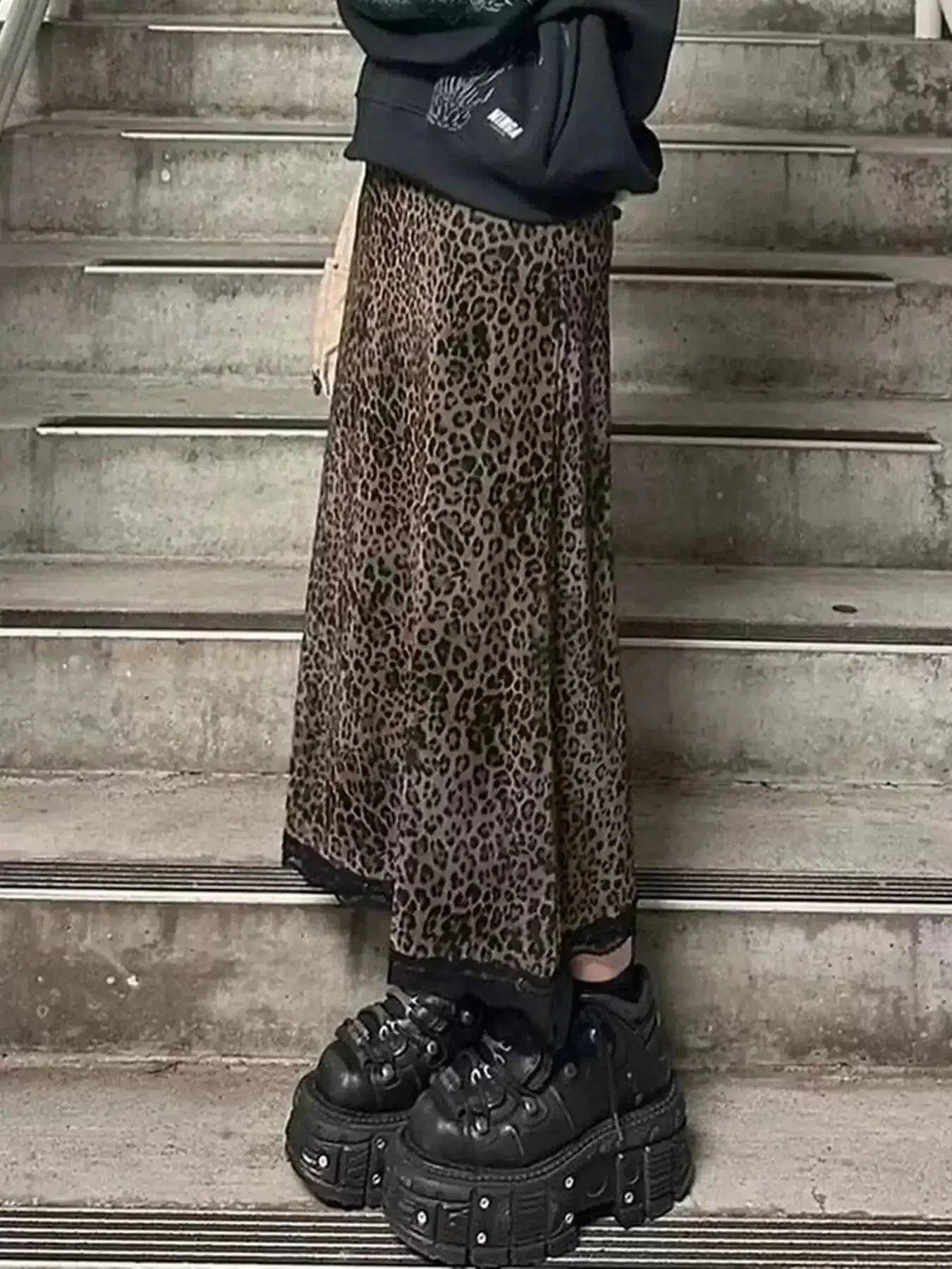 Sicilia – Bold leopard print – Lace skirt-15133677650293-Mirella Fiore