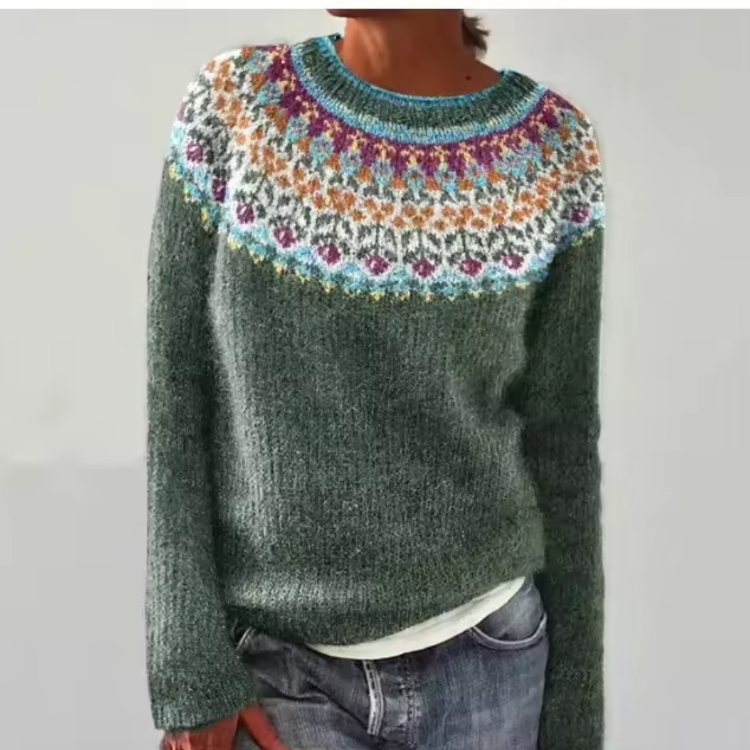 Silvana - Cozy Retro Sweater-15542163636597-Mirella Fiore