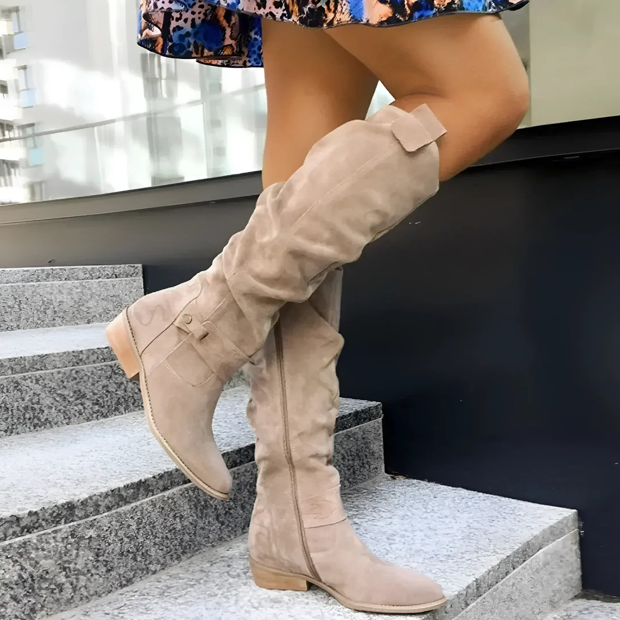 Siona - Suede Boots-15548990783861-Nancy & Mae Savannah