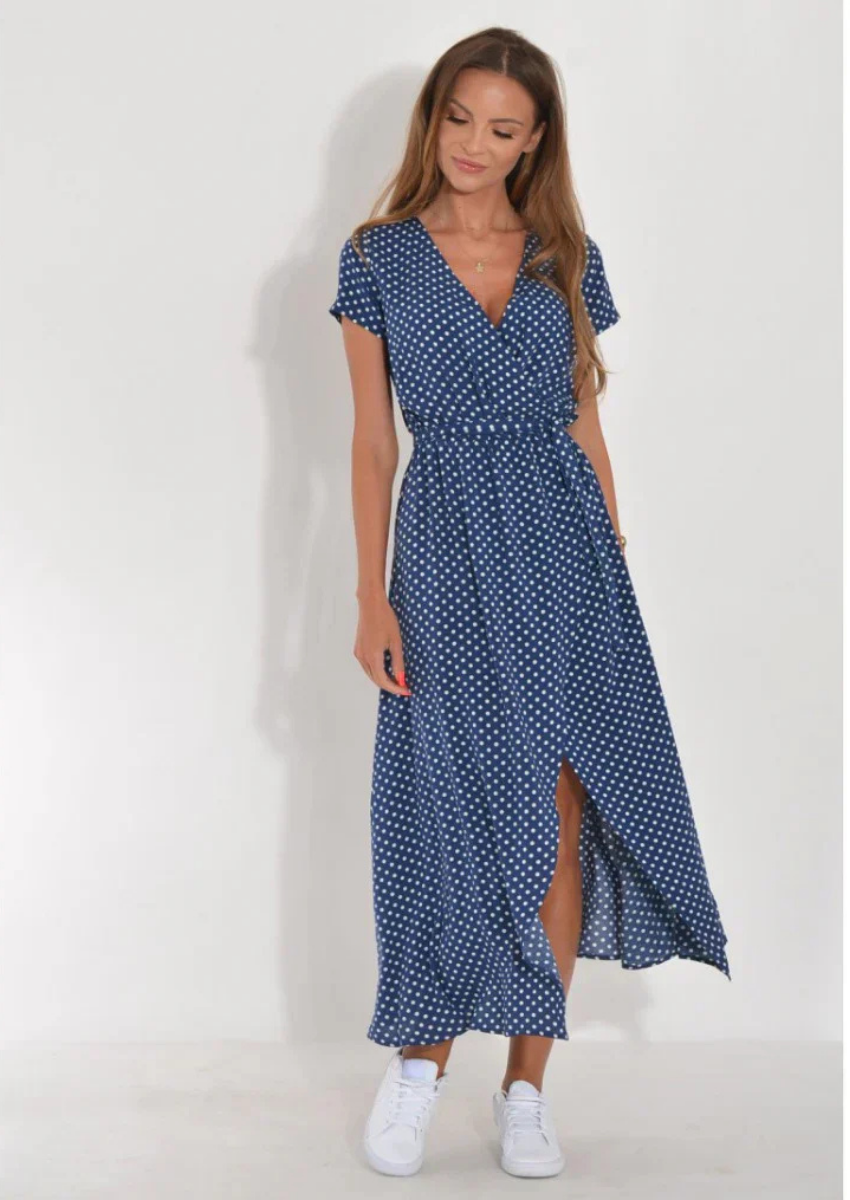 Sofianne – Wrap Midi Dress – Vibrant Prints-15368513913205-Mirella Fiore