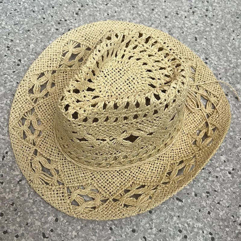 Solara – Open weave – Straw cowboy hat-15133787521397-Mirella Fiore