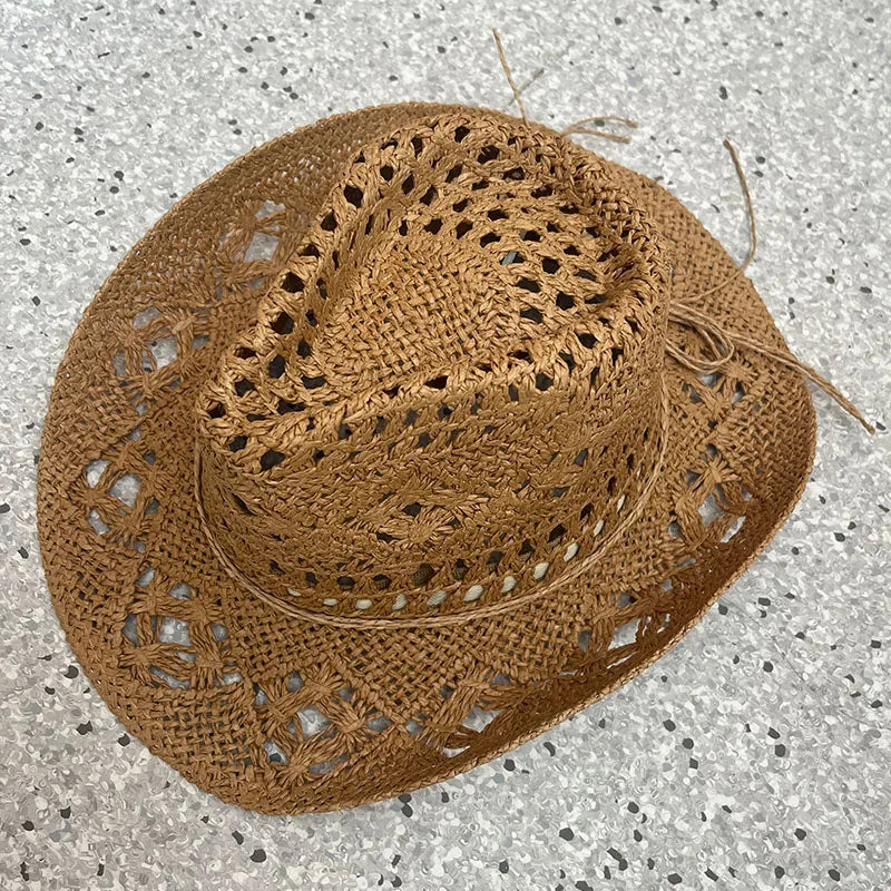 Solara – Open weave – Straw cowboy hat-15133787521397-Mirella Fiore
