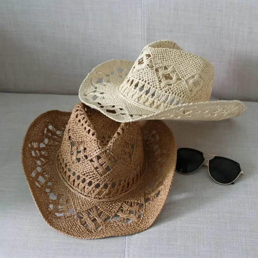 Solara – Open weave – Straw cowboy hat-15133787521397-Nancy & Mae Savannah