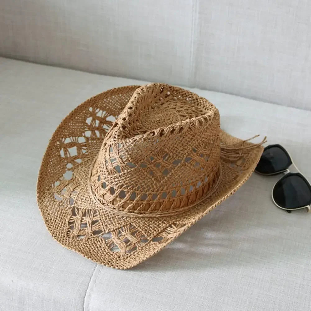 Solara – Open weave – Straw cowboy hat-15133787521397-Nancy & Mae Savannah