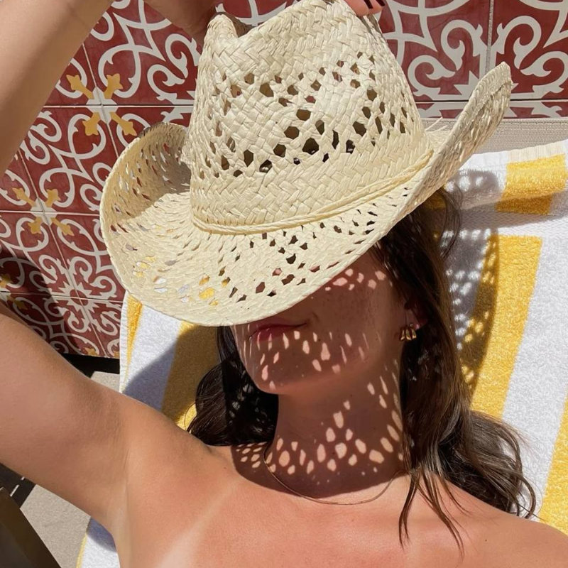 Solara – Open weave – Straw cowboy hat-15133787521397-Nancy & Mae Savannah