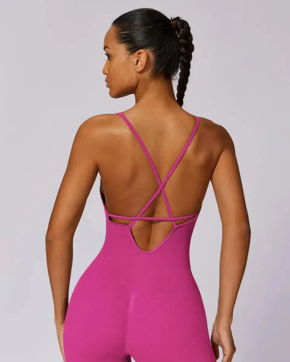 Solara – V-neckline – Modern active jumpsuit-15134026432885-Mirella Fiore