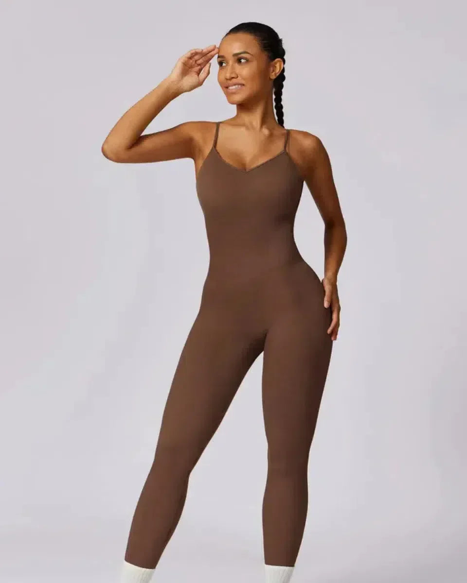 Solara – V-neckline – Modern active jumpsuit-15134026432885-Mirella Fiore