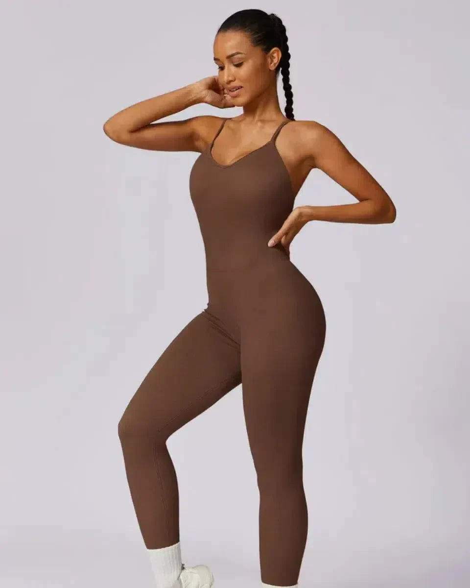 Solara – V-neckline – Modern active jumpsuit-15134026432885-Mirella Fiore
