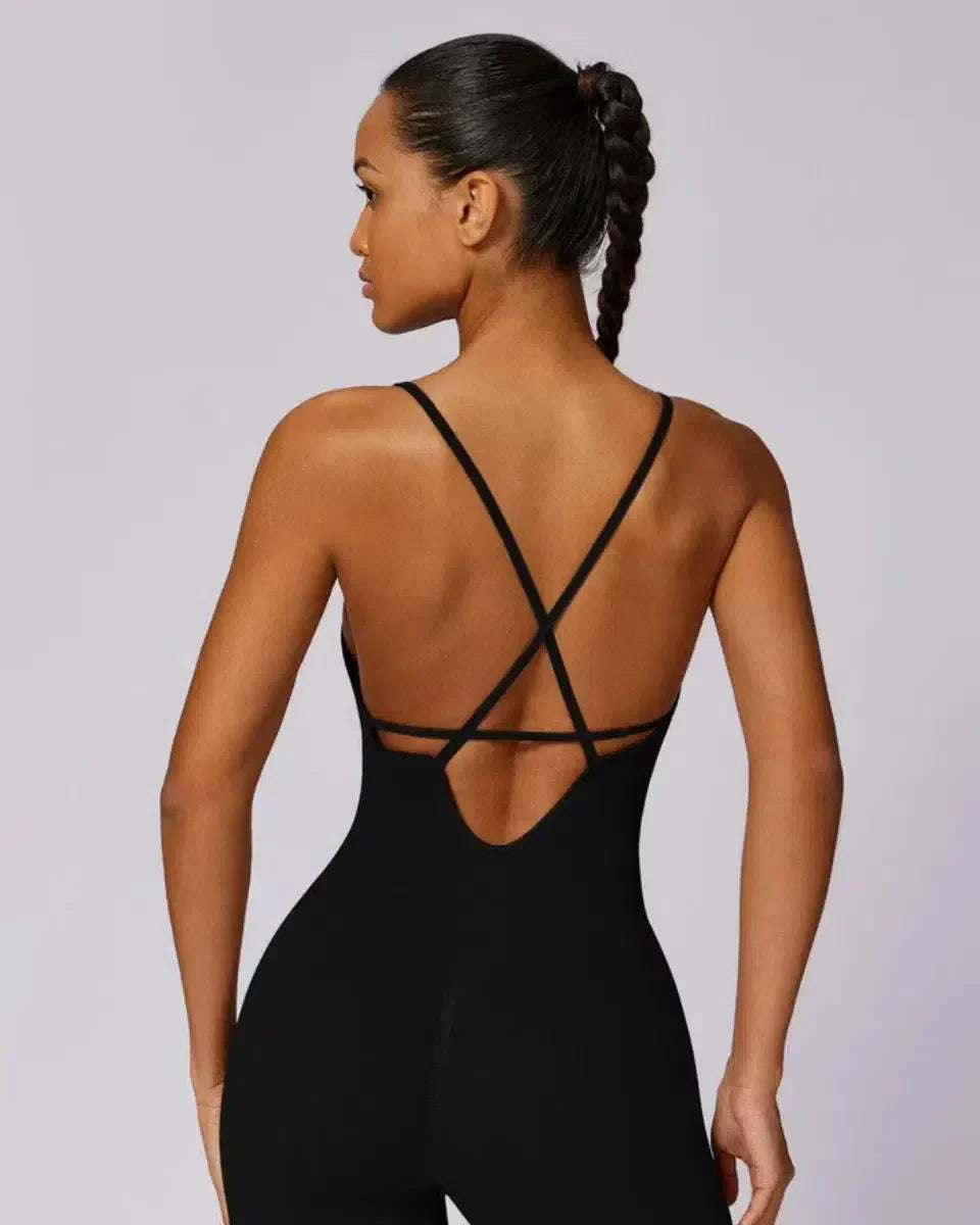 Solara – V-neckline – Modern active jumpsuit-15134026432885-Mirella Fiore