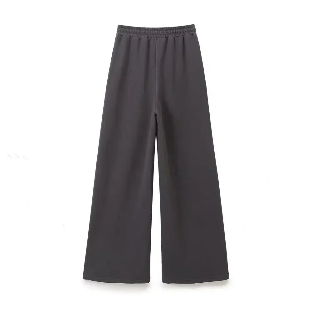 Soleil – Crew neck sweatshirt & jogger-style pants – Los Angeles lounge set-15133770613109-Mirella Fiore