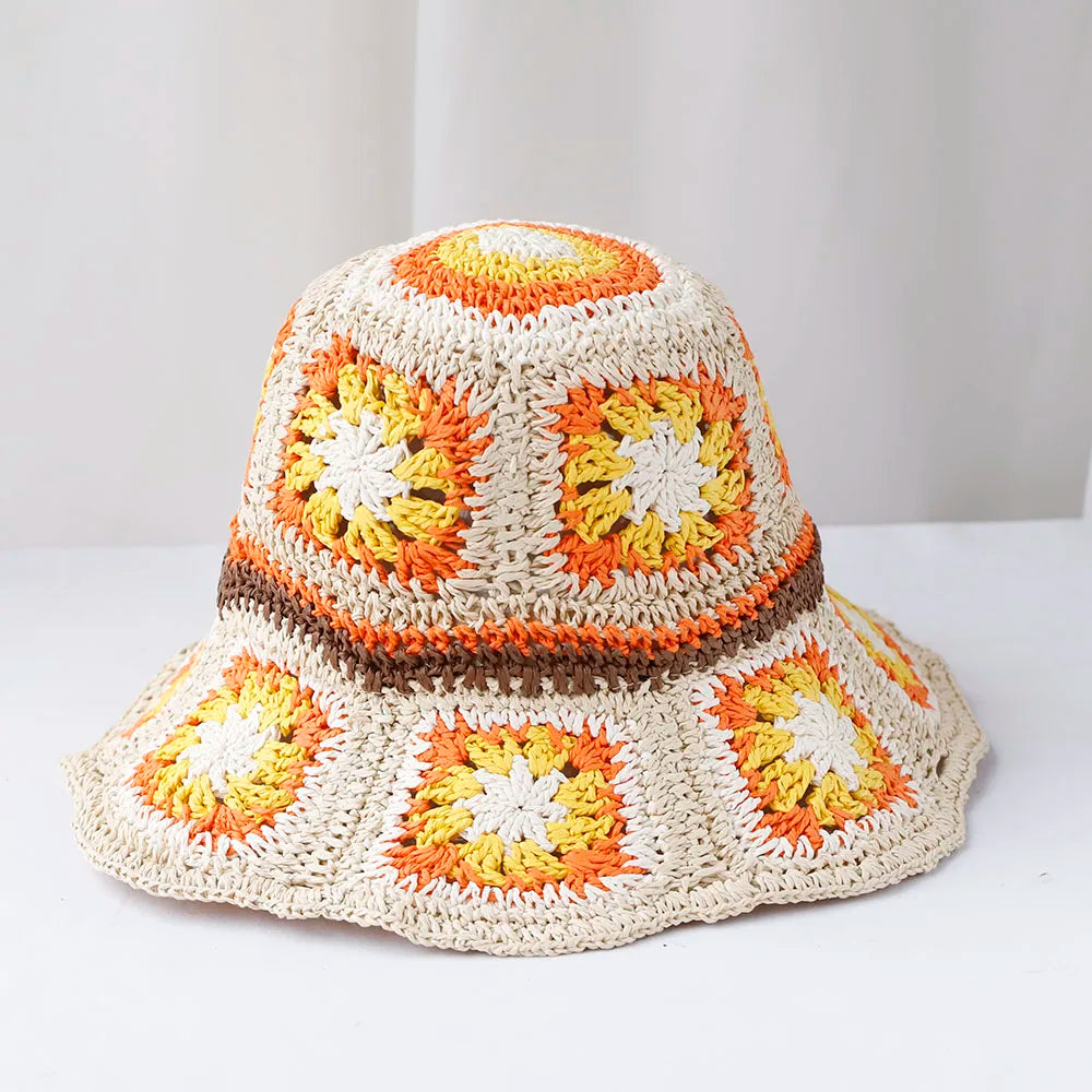 Solivana – Sunset patchwork – Crochet sun hat-15133816258933-Nancy & Mae Savannah