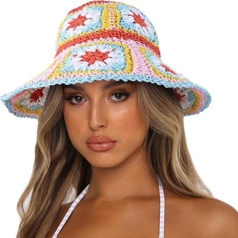 Solivana – Sunset patchwork – Crochet sun hat-15133816258933-Nancy & Mae Savannah