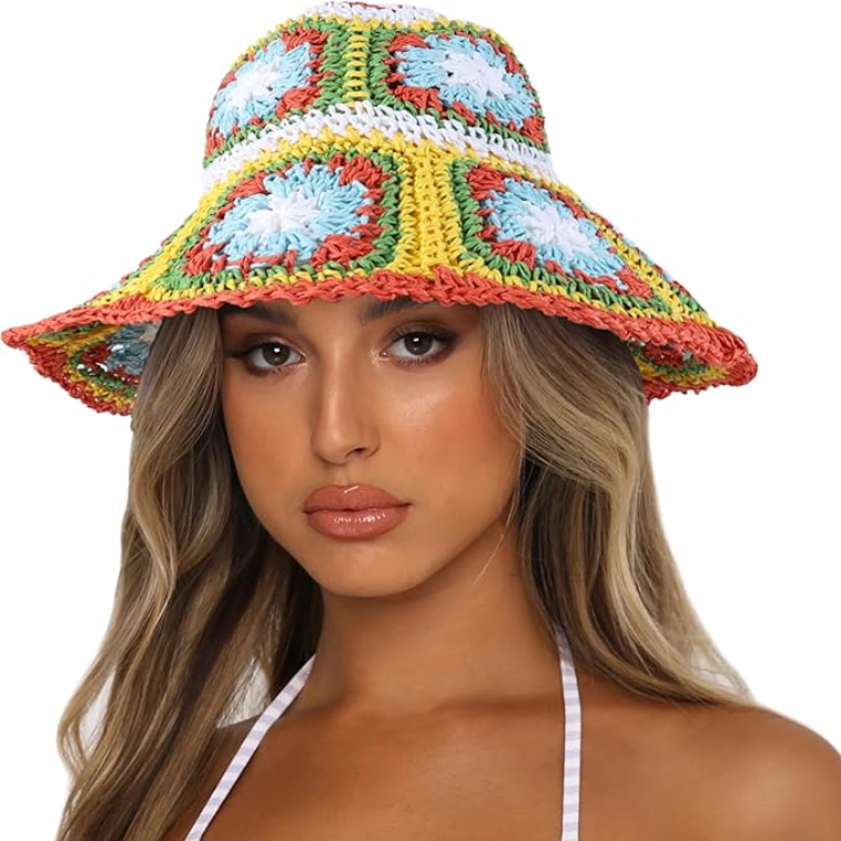Solivana – Sunset patchwork – Crochet sun hat-15133816258933-Nancy & Mae Savannah