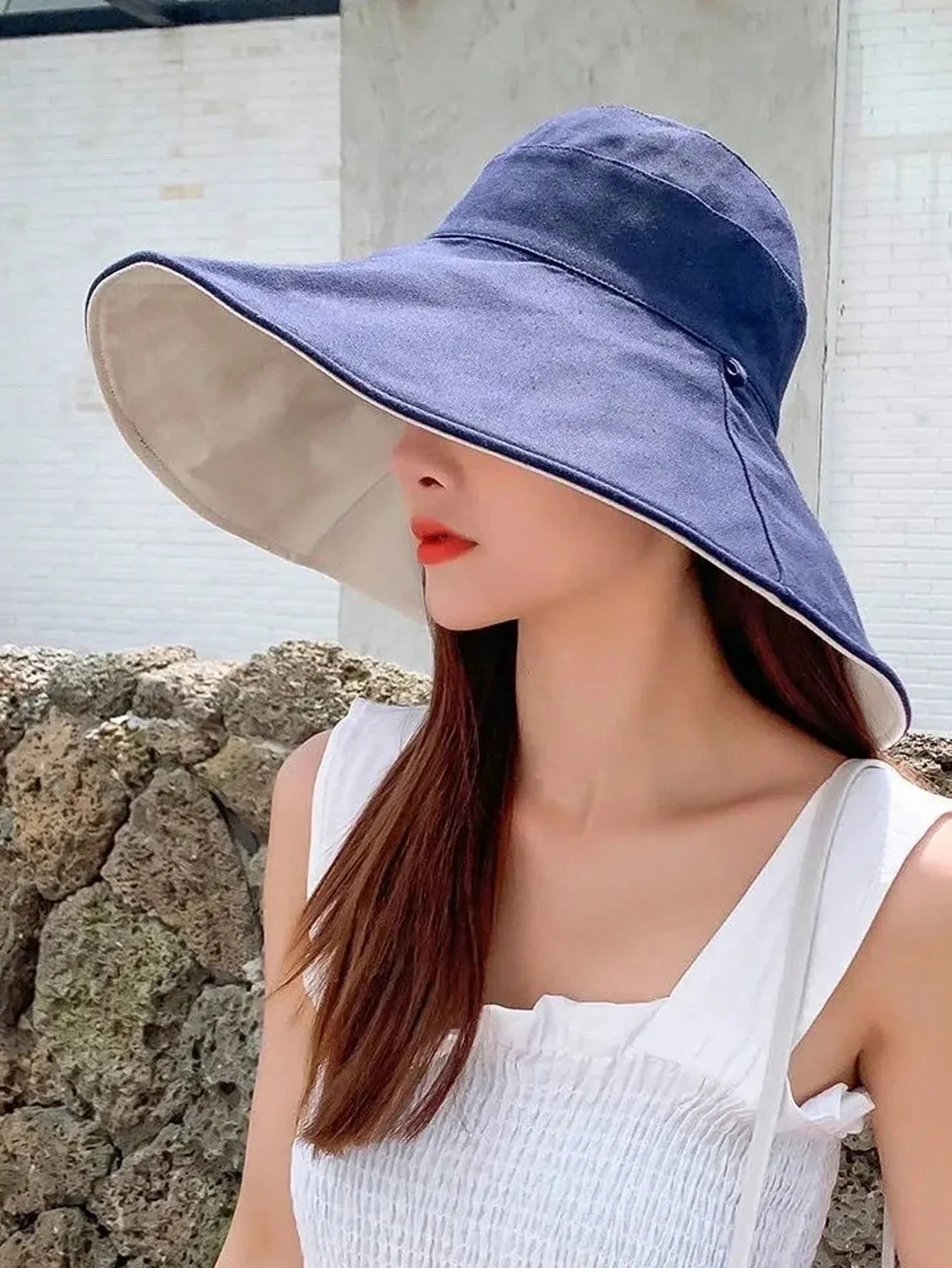 Solmira – Wide brim – Reversible sun hat-15133817307509-Mirella Fiore