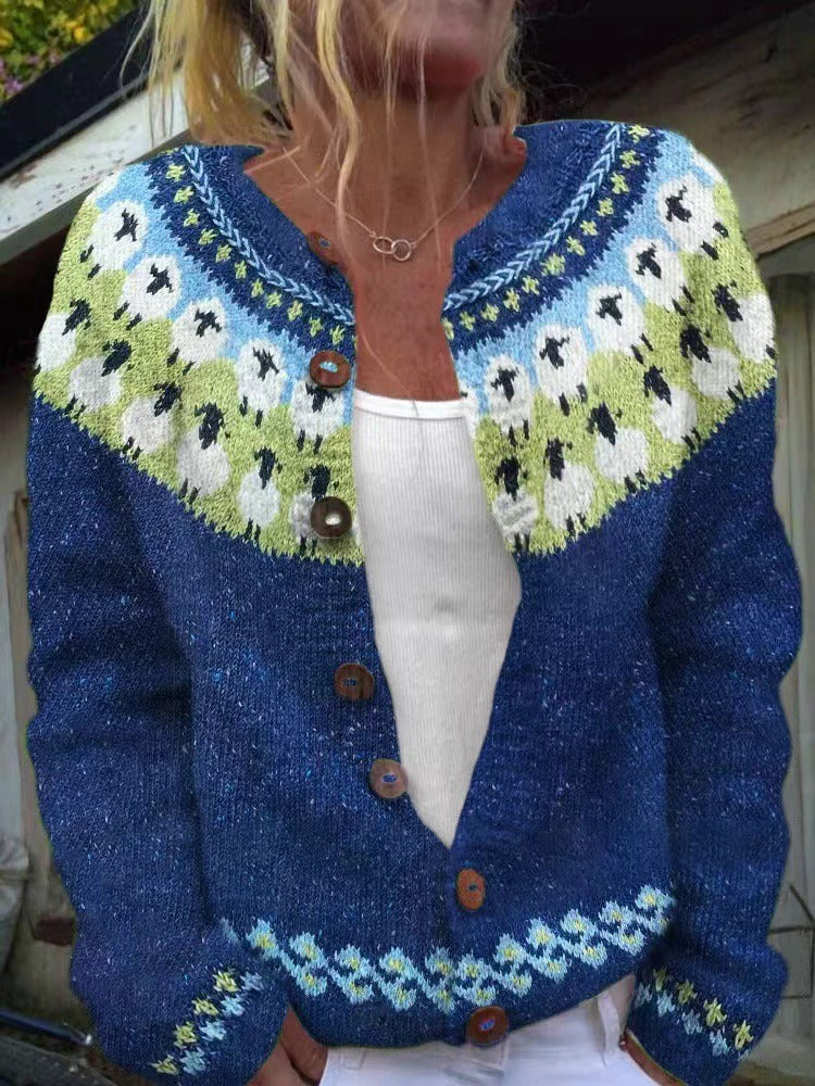 Sophie - Vintage Icelandic Cardigan-15531112169845-Mirella Fiore