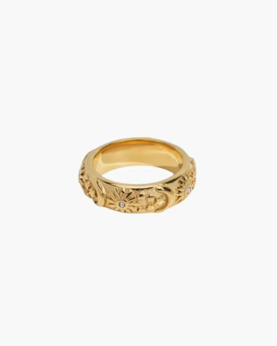 Stellaria – Celestial design – Gold-plated ring-15227807072629-Mirella Fiore