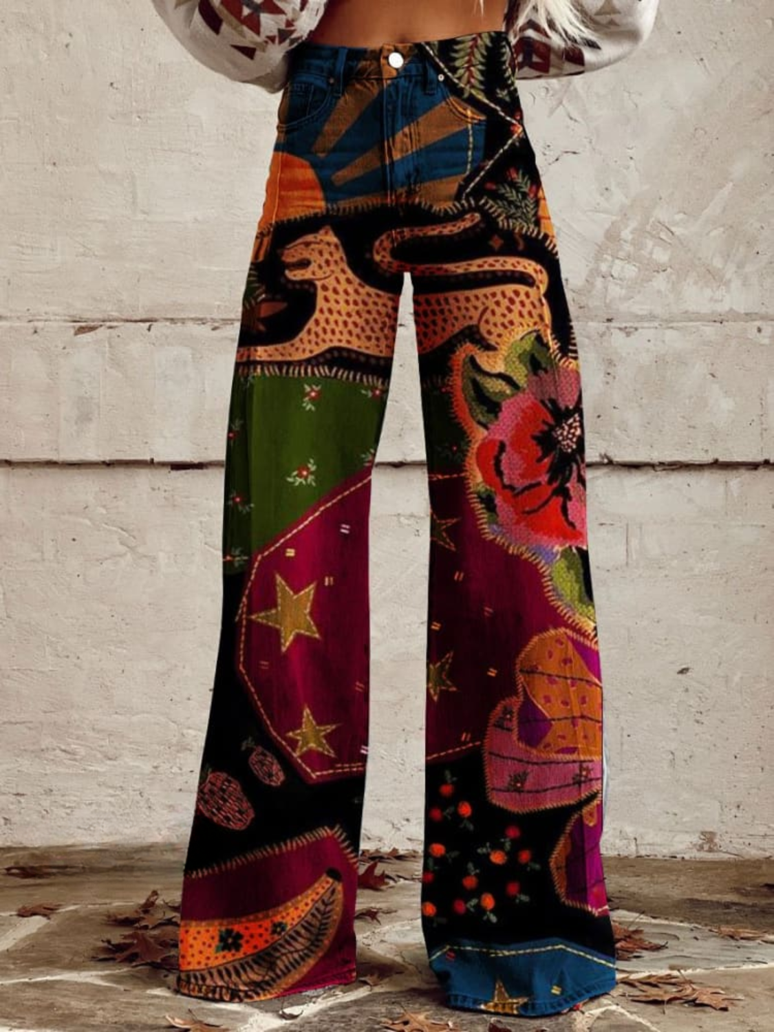 Tahlia - Midnight Garden Boho Pants-15531073864053-Mirella Fiore