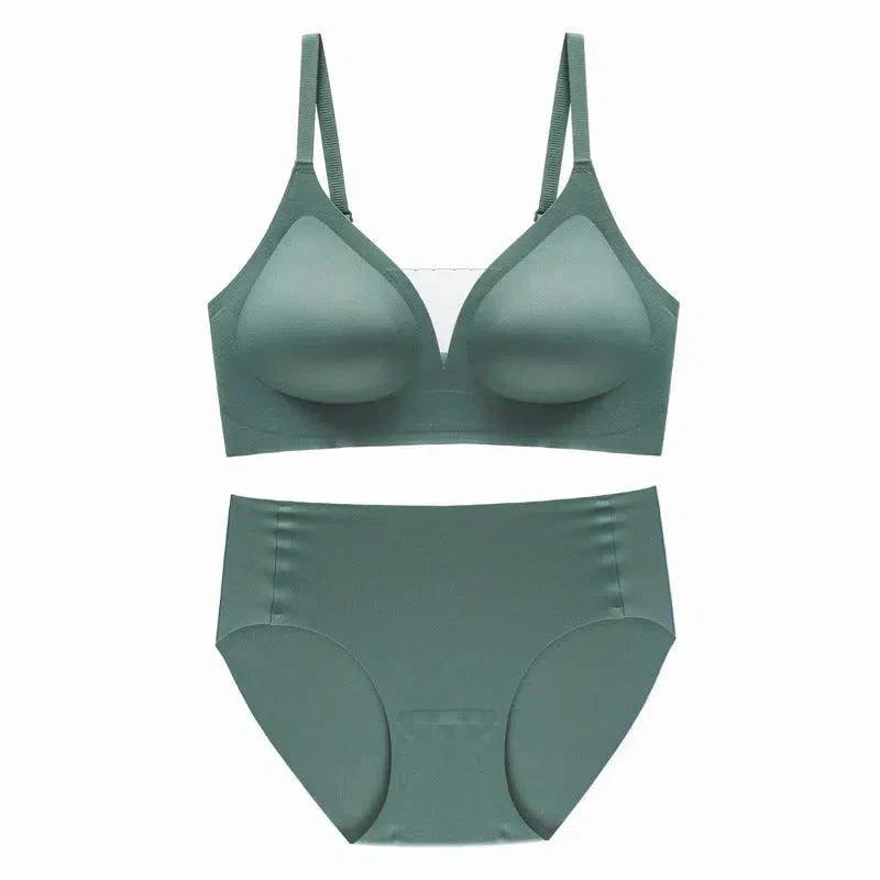 Teline – Seamless deep V – Bra and briefs set-15133747609973-Mirella Fiore