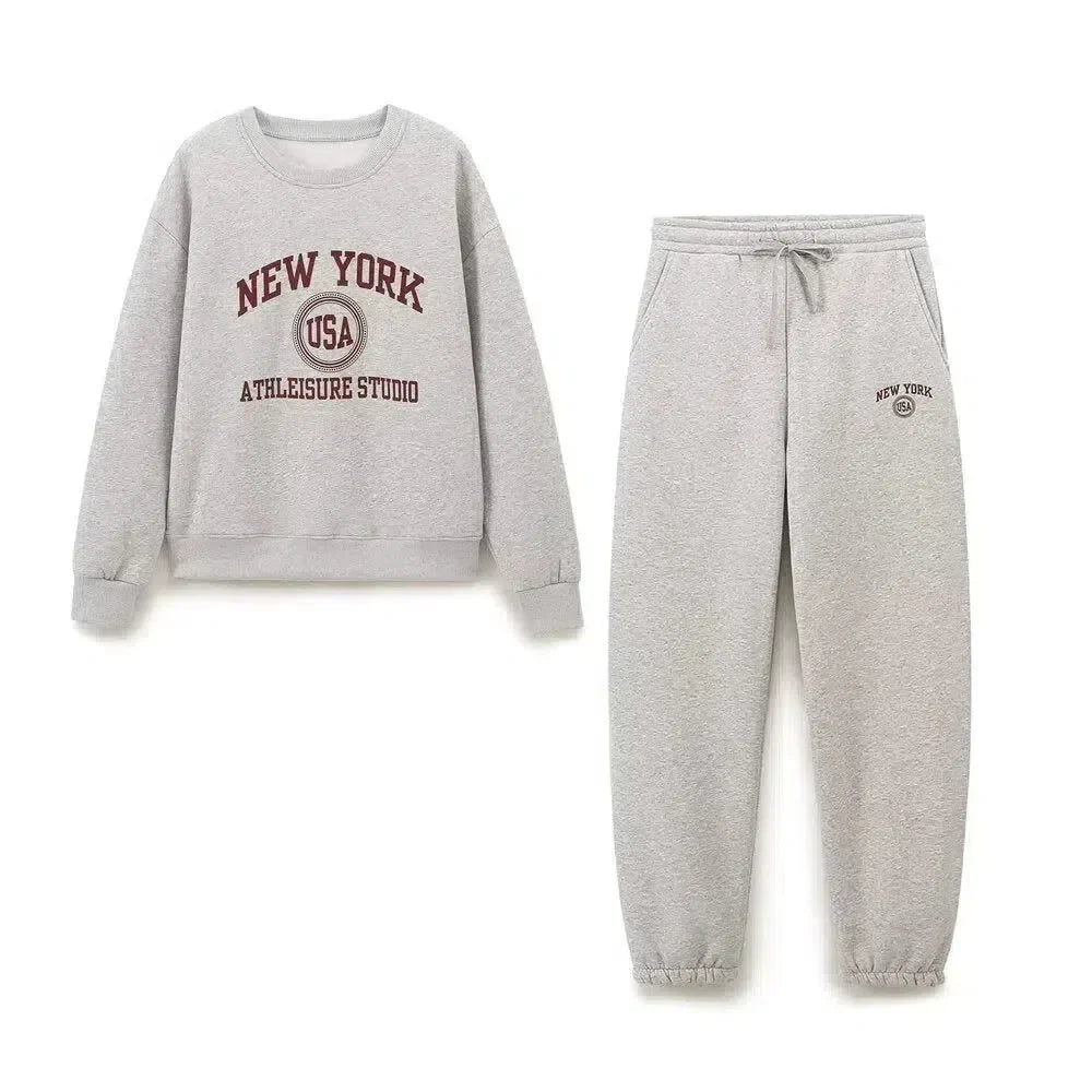 Thalassa – Crew neck sweatshirt & jogger-style pants – NYC lounge set-15133759373685-Mirella Fiore