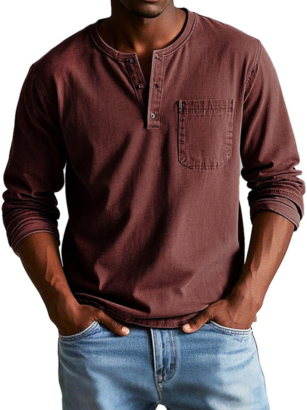 Thomas - Classic Long Sleeve Shirt-15553362297205-Mirella Fiore