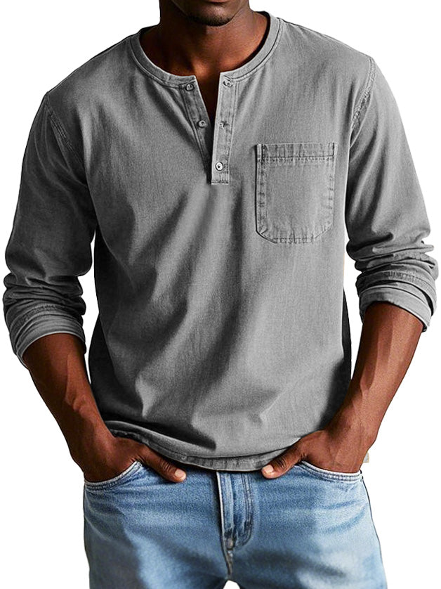 Thomas - Classic Long Sleeve Shirt-15553362297205-Mirella Fiore