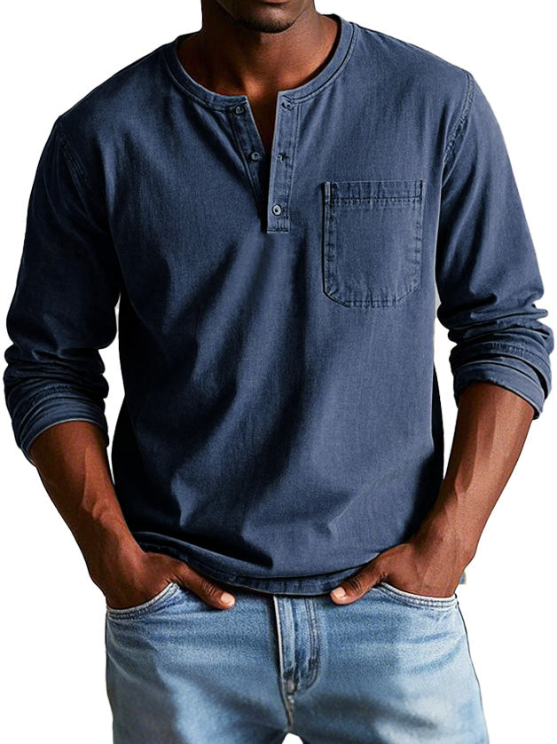 Thomas - Classic Long Sleeve Shirt-15553362297205-Mirella Fiore